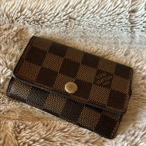Louis Vuitton Brown Checkered Women's key holder